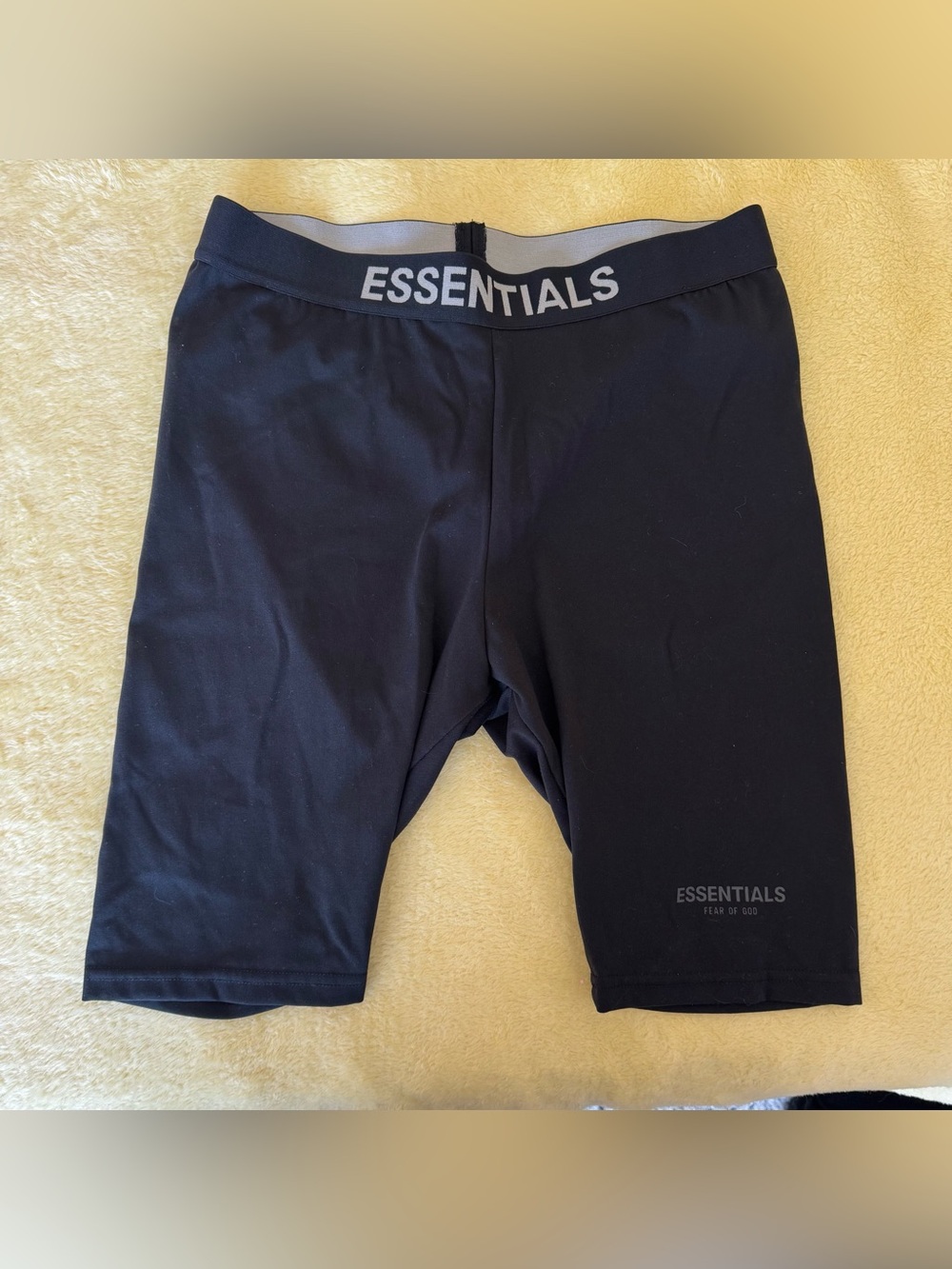 ESSENTIALS Fear of God Black Bike Shorts